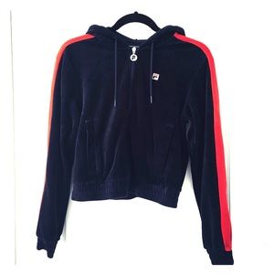 Fila Carly Velour Hoodie